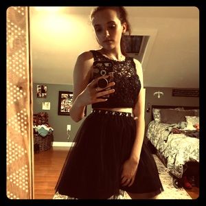 One of my favorite two peace navy blue dress